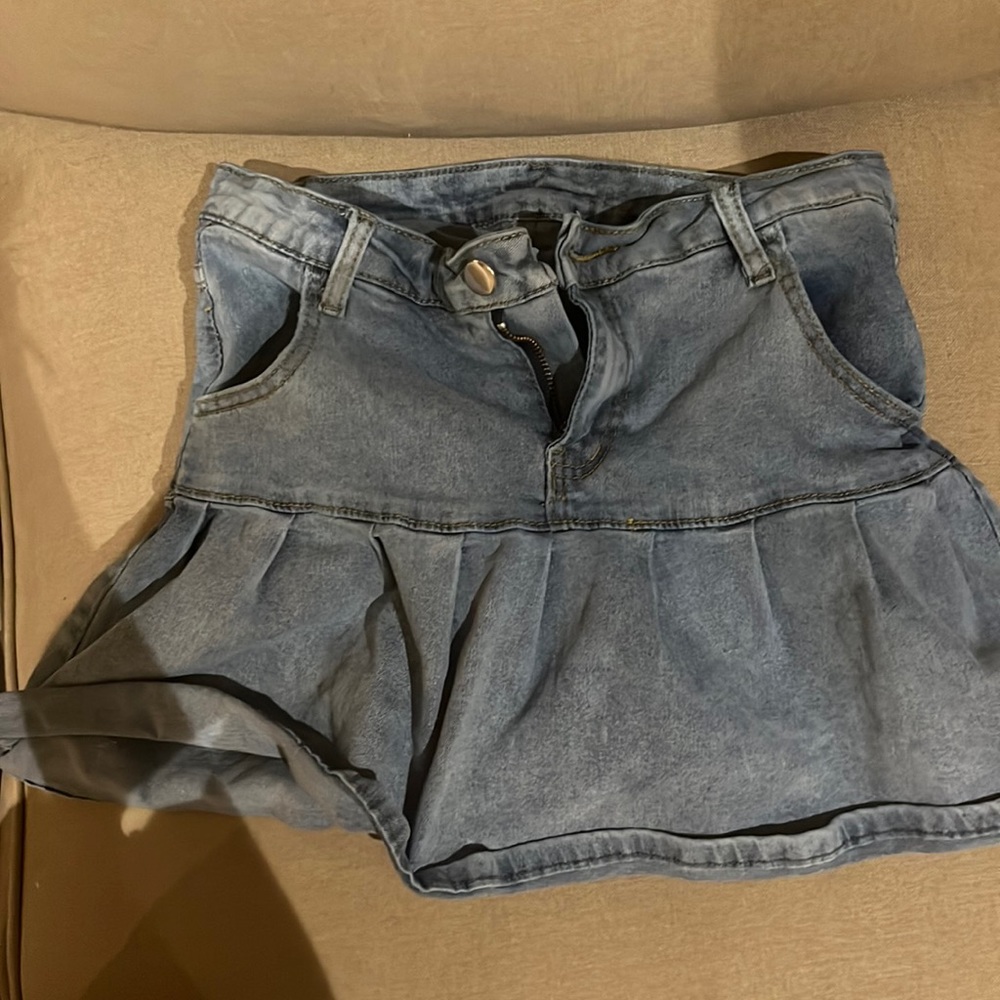 Blue Jean Y2k High Quality, Cute, Kawaii Mini Skirt